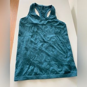 Athleta Teal Tank Top T-Back sz s EUC